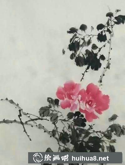 怎么繪制月季