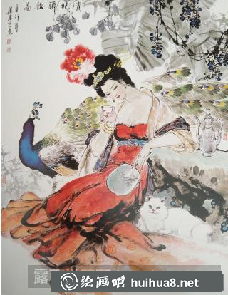 國畫貴妃醉酒