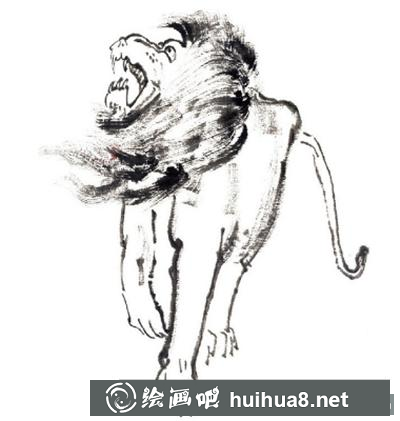 國(guó)畫教程:獅子的畫法