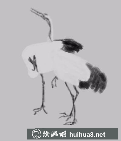 松鶴延年的畫(huà)法