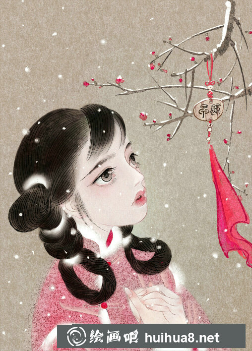堯立古風女子插畫1