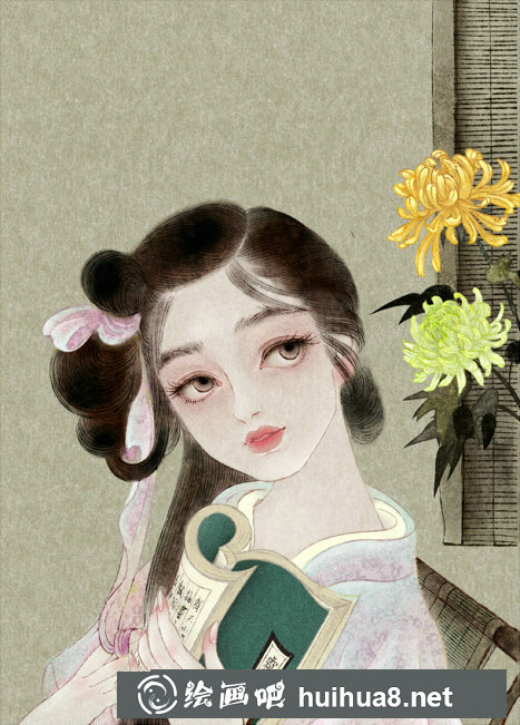 堯立古風女子插畫2