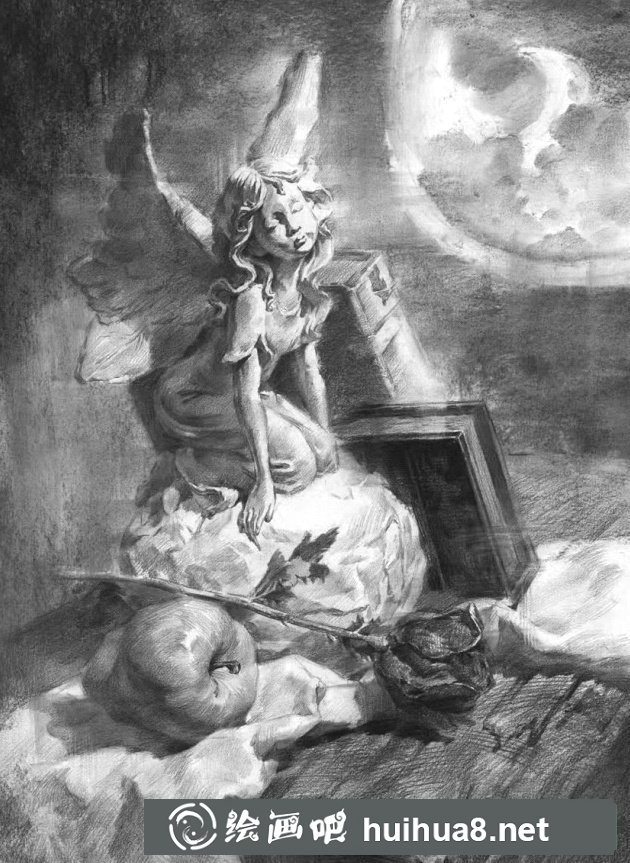 靜物素描可臨摹圖片