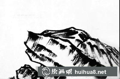 國畫教程-怎么繪制山石