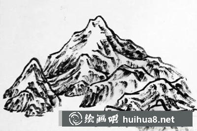 國畫教程：山石的繪制方法