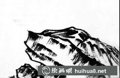 國畫教程：山石的繪制方法