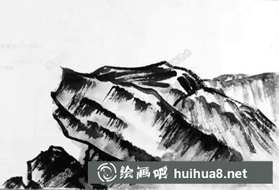 國畫教程：山石的繪制方法