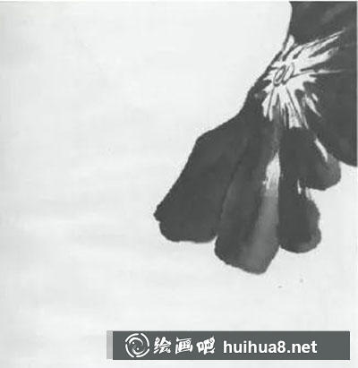 如何繪制水墨畫荷花