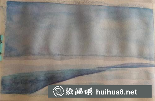 霧凇水粉畫