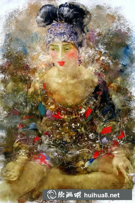 Helen Illichova人物油畫作品4