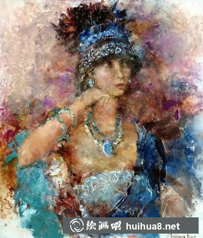Helen Illichova人物油畫作品8
