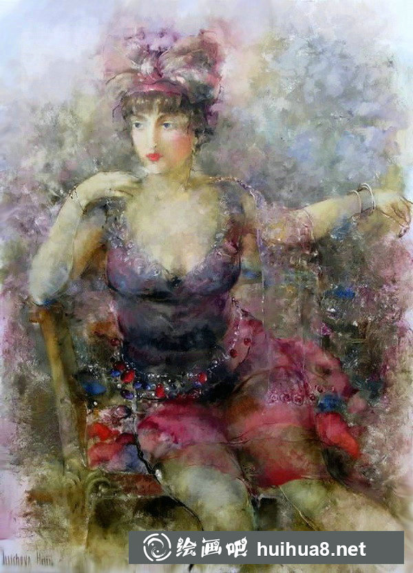 Helen Illichova人物油畫作品9