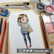 手繪可愛女孩插畫作品賞