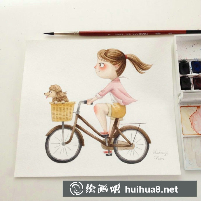 手繪插畫：小女孩的冒險(xiǎn)故事