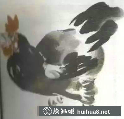 國畫教程怎么繪制寫意母雞