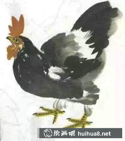 國畫教程怎么繪制寫意母雞