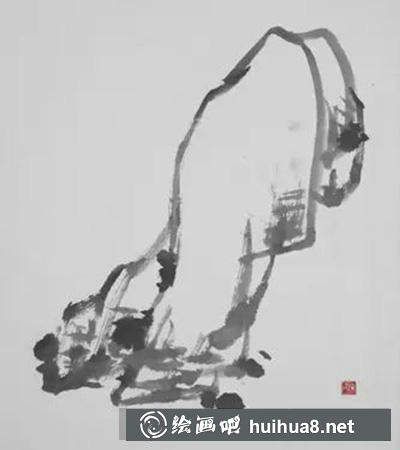 國(guó)畫教程:石頭的畫法