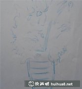 水粉畫教程花瓶花朵繪制