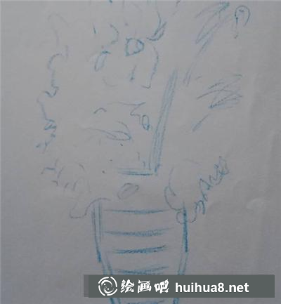 水粉畫教程:花瓶里的花 水粉畫教程:花瓶里的花