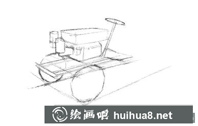 速寫(xiě)拖拉機(jī)
