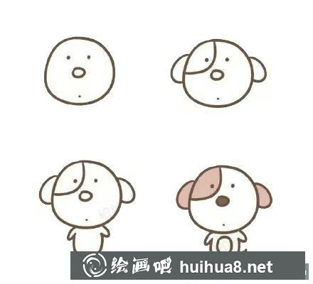 童趣狗狗簡(jiǎn)筆畫