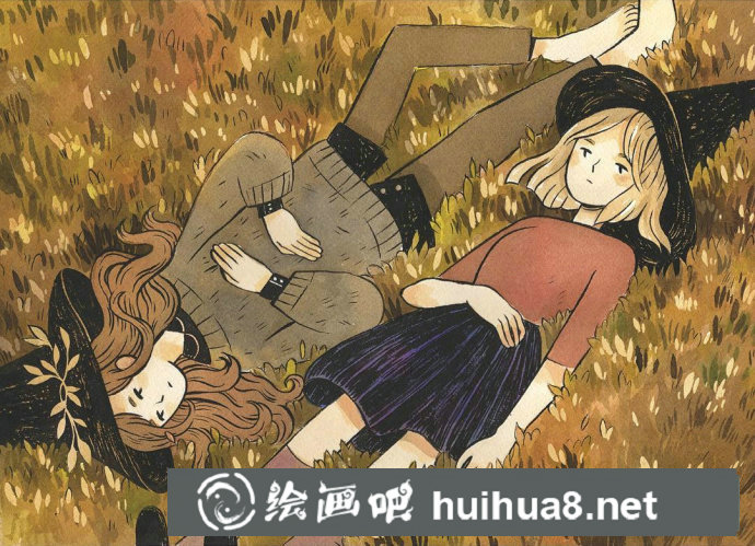 小清新水彩插畫作品7