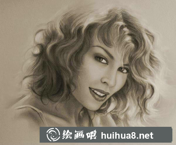 素描美女肖像畫之五