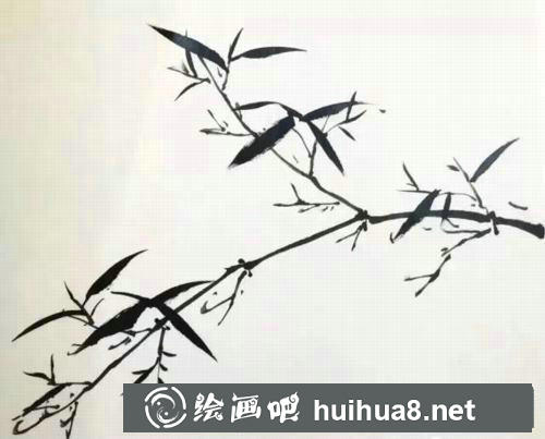 墨竹國(guó)畫(huà)過(guò)程