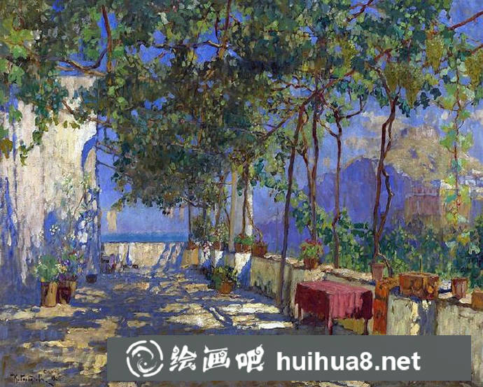 歐洲風景油畫作品1