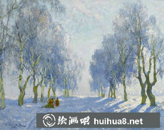 歐洲風景油畫作品5