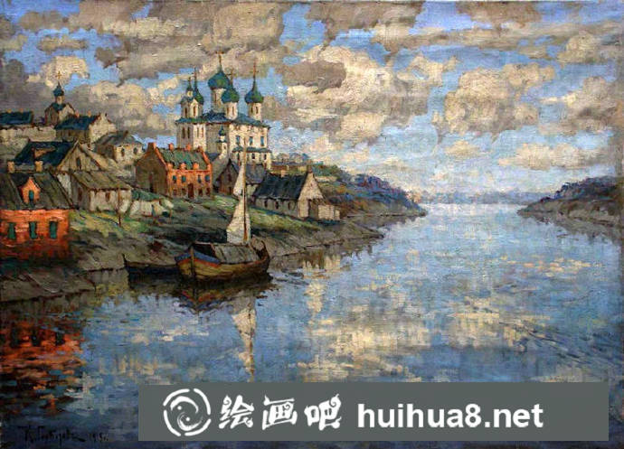 歐洲風景油畫作品8