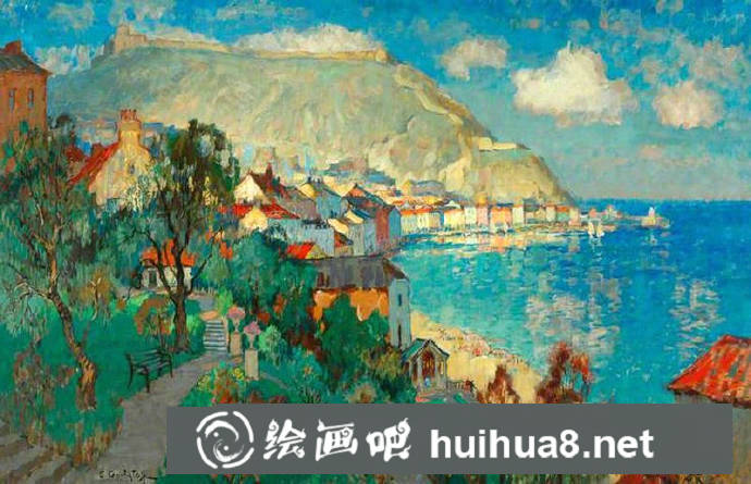 歐洲風景油畫作品9