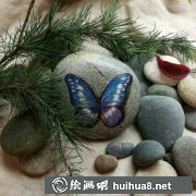 超可愛(ài)小動(dòng)物丙烯石頭畫(huà)賞析