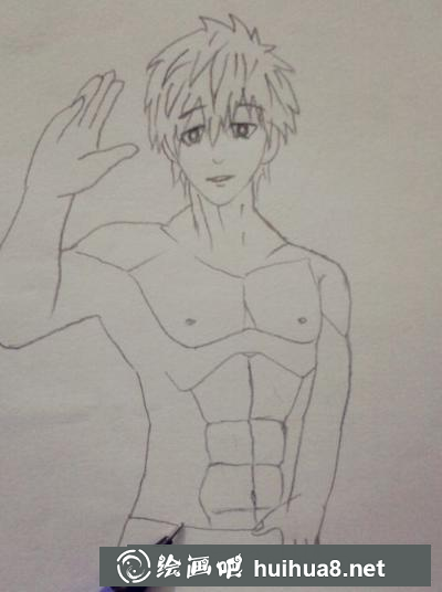 肌肉型男的畫法 肌肉型男的畫法
