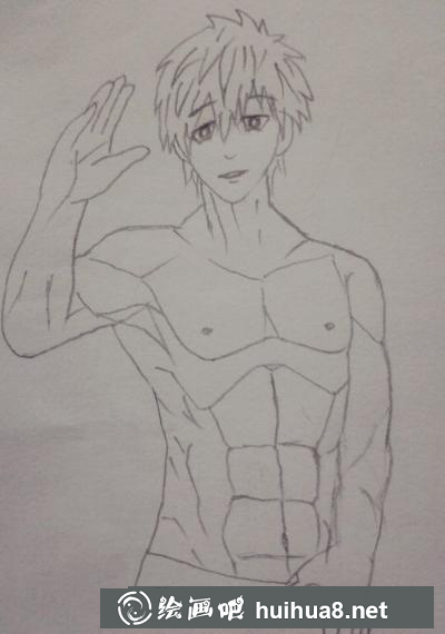 肌肉型男的畫法 肌肉型男的畫法