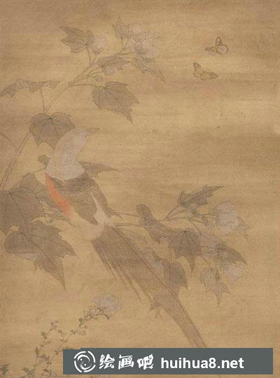 工筆畫教程：怎么畫《芙蓉錦雞圖》