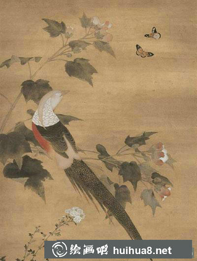 工筆畫教程：怎么畫《芙蓉錦雞圖》