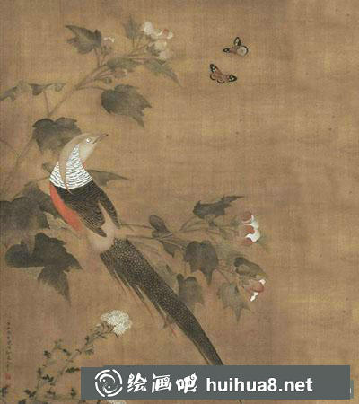 工筆畫教程：怎么畫《芙蓉錦雞圖》