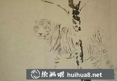 工筆畫教程：怎么畫老虎