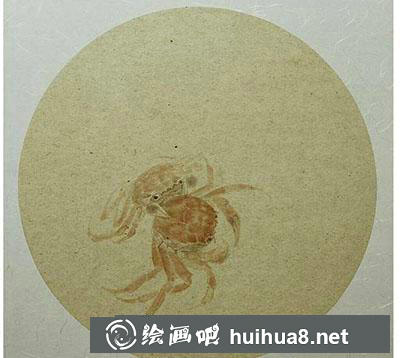 工筆畫教程：怎么畫螃蟹《和諧圖》