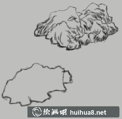 石頭的畫(huà)法
