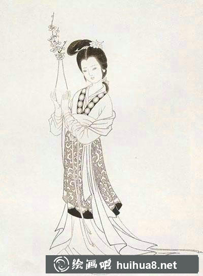 工筆畫教程怎么畫仕女圖