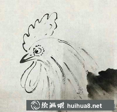 國畫教程怎么畫公雞