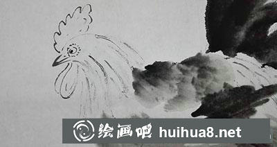 國畫教程怎么畫公雞