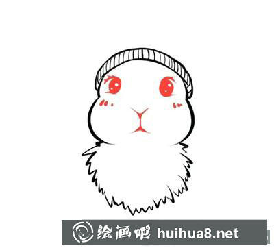 雪人版兔子簡筆畫教程