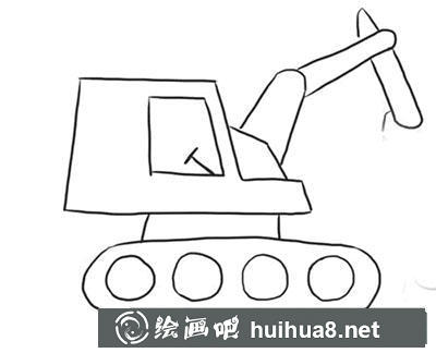 簡筆畫教程怎么畫挖掘機