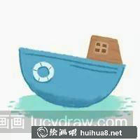 簡筆畫教程，小船，繪畫吧學(xué)畫畫
