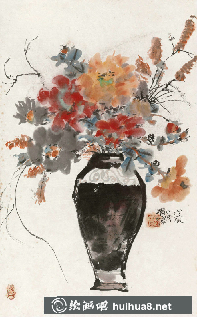 程十發(fā)花鳥畫作品