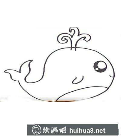 簡筆畫教程怎么畫鯨魚