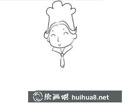 簡(jiǎn)筆畫(huà)教程怎么畫(huà)廚師